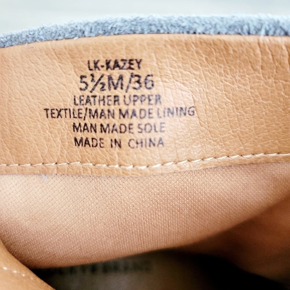 NEW LUCKY BRAND Blue Suede Leather Bootie